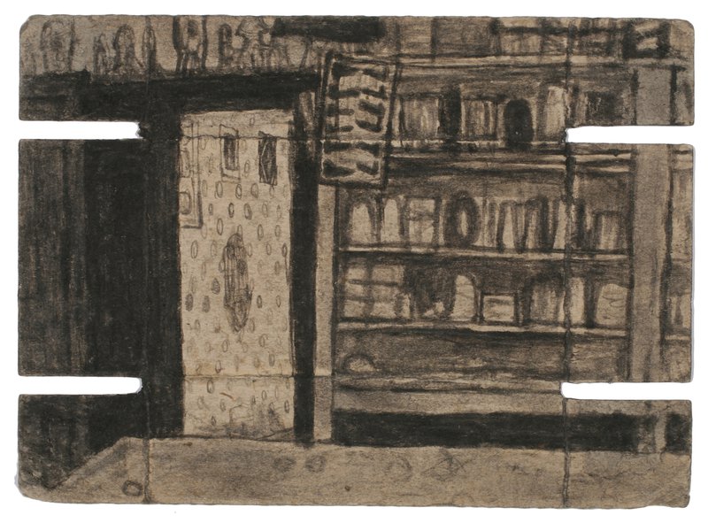 Castle-Untitled (Room Interior-Room Interior with Patterned Door)