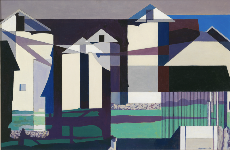 Charles Sheeler On a Connecticut Theme - cropped
