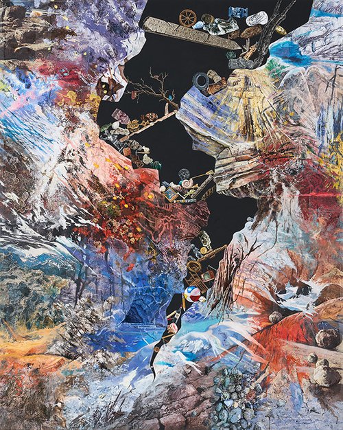 Crack Painting I Dustin Yellin