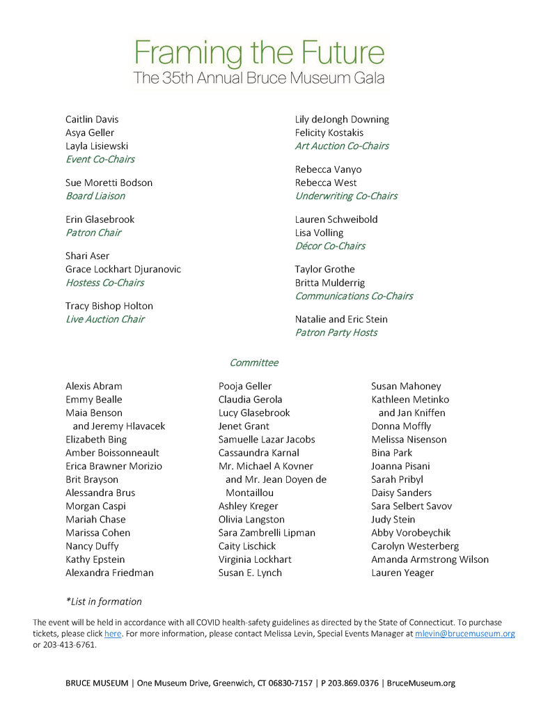 Gala 22 Committee List