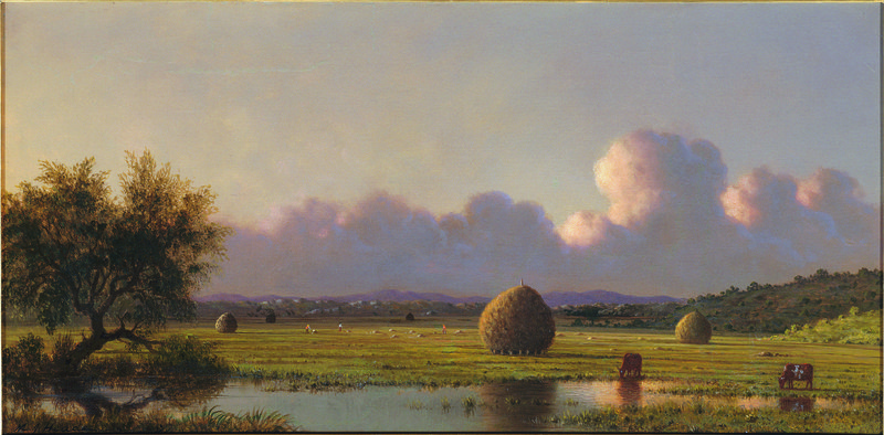 Martin Johnson Heade (American, 1819–1904)  Sunlight on Newbury Marshes - PNG