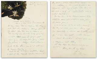 Letter Carolyn B. Wyeth and Carolyn Wyeth