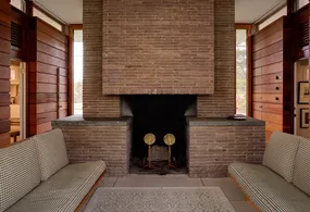 Gores Pavilion , fireplace Image, by Michael Biondo