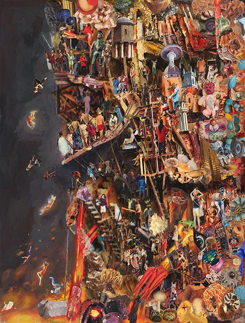 Map for Cliff Face Dustin Yellin