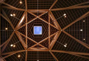 Congregation Beth Shalom Interior dome - CREDIT Robert Benson Photography
