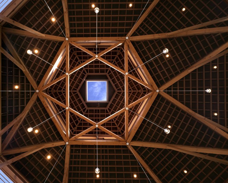 Congregation Beth Shalom Interior dome - CREDIT Robert Benson Photography