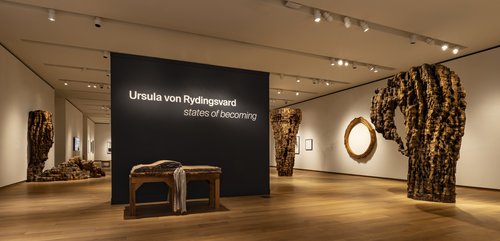 Photograph of the entryway to Ursula Von Rydingsvard: States of Becoming at the Bruce