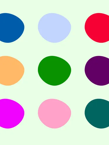 a selection of colorful circles placed in a grid